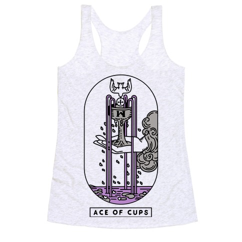 Ace of Cups Asexual Pride Racerback Tank Top