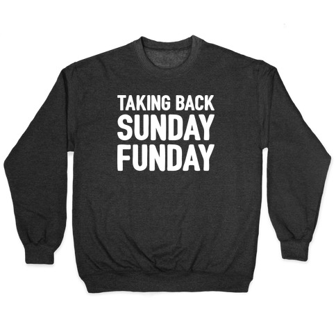 Taking Back Sunday Funday Parody White Print Pullover