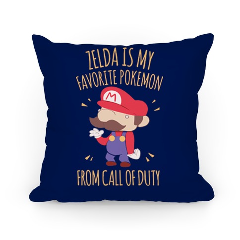 Zelda Is My Favorite Pokemon Pillow