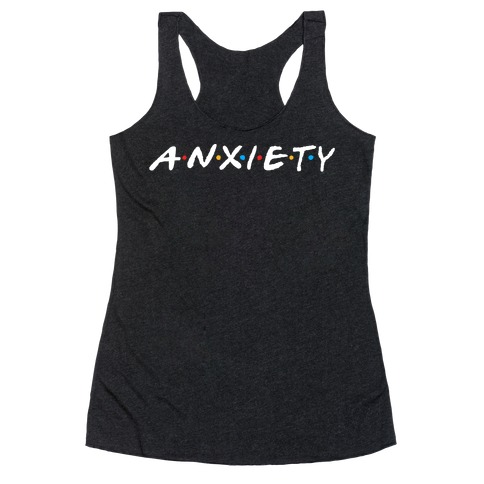 Anxiety Acquaintances Racerback Tank Top