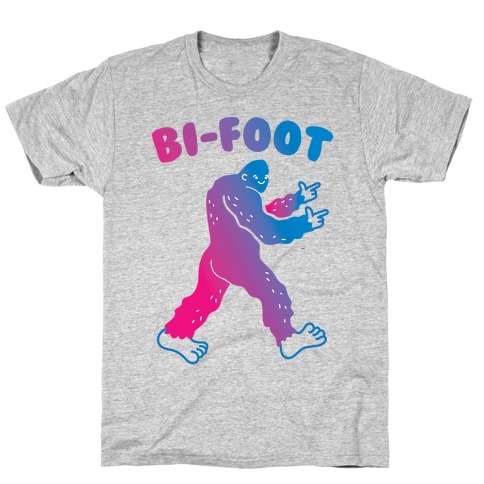 Bi-Foot Bisexual Bigfoot T-Shirt