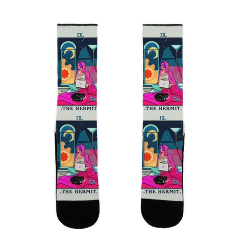 Hermit Tarot Card Sock