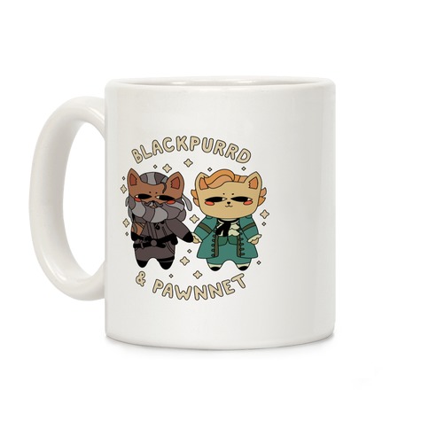 Blackpurrd & Pawnnet (Cat Blackbeard & Cat Bonnet) Coffee Mug