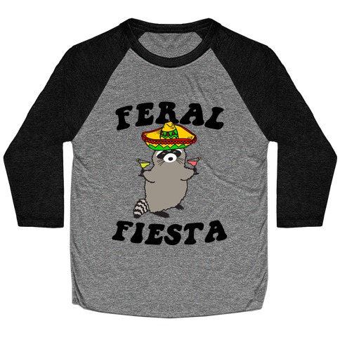 Feral Fiesta (Raccoon) Baseball Tee