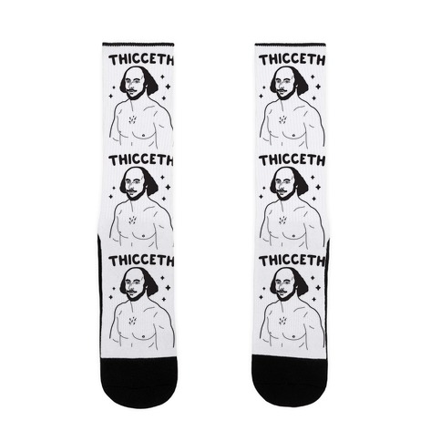 Thicceth Shakespeare Sock