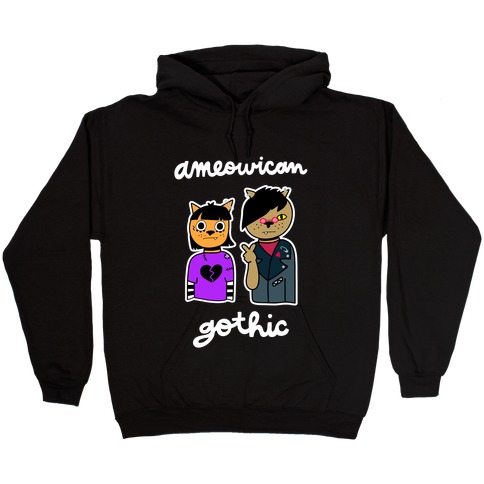 Ameowican Gothic Hooded Sweatshirt