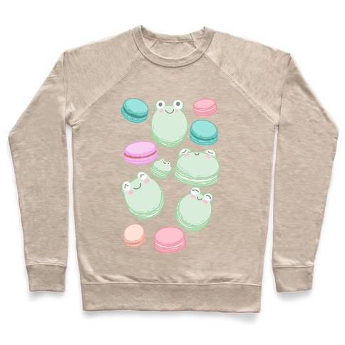 Frog Macarons Pattern Pullover