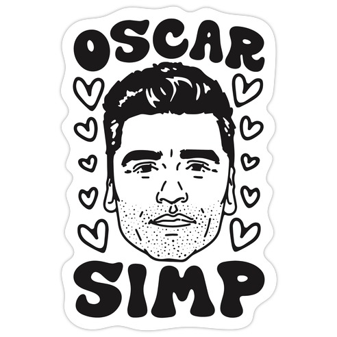 Oscar Simp Parody Die Cut Sticker