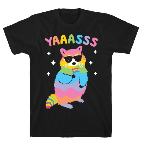 Yas Rainbow Raccoon T-Shirt