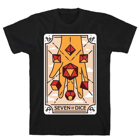 Seven of Dice - D&D Tarot T-Shirt