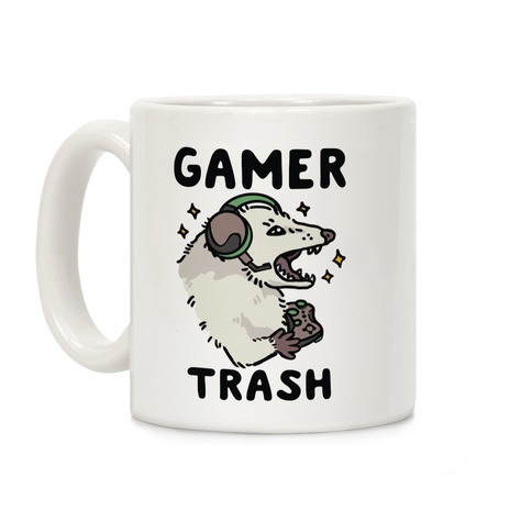 Gamer Trash Opossum Coffee Mug