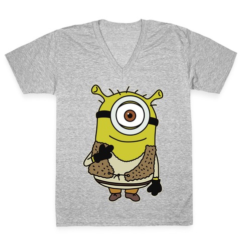 Shrek Minion V-Neck Tee Shirt