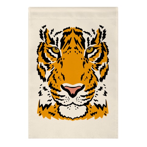 Tiger Stare Garden Flag