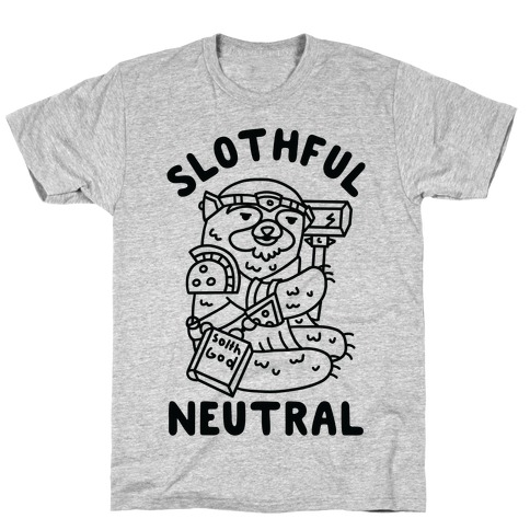 Slothful Neutral Sloth Cleric T-Shirt