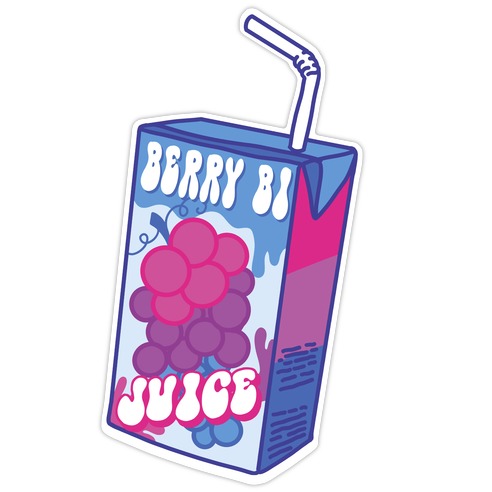 Bi Juice Juice Box Die Cut Sticker