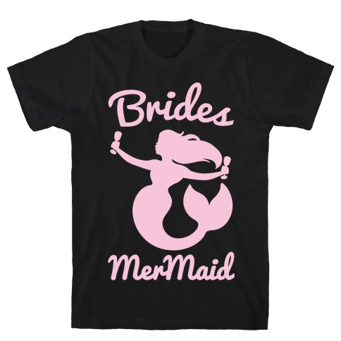 Brides Mermaid White print T-Shirt