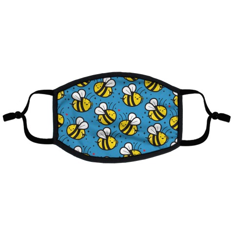 Bee Booties Flat Face Mask