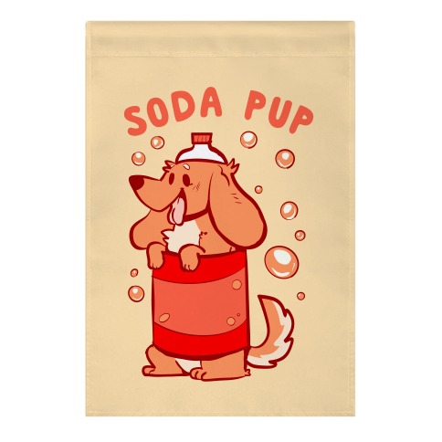 Soda Pup Garden Flag