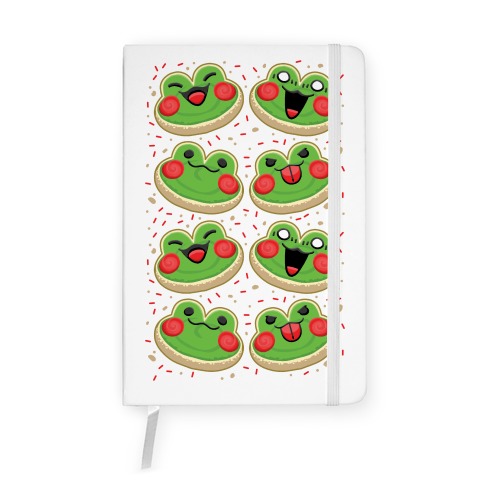 Sugar Cookie Frogs Pattern Notebook