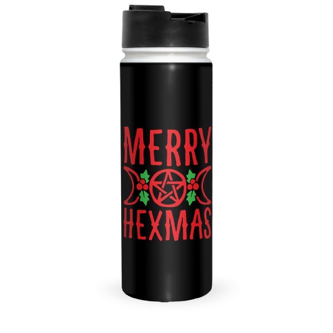 Merry Hexmas Parody Travel Mug