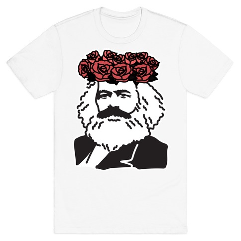 Flower Crown Karl Marx T-Shirt