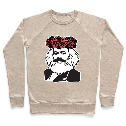 Flower Crown Karl Marx Pullover
