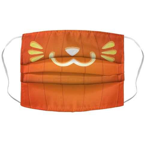 Pumpkin Cat Mouth Accordion Face Mask