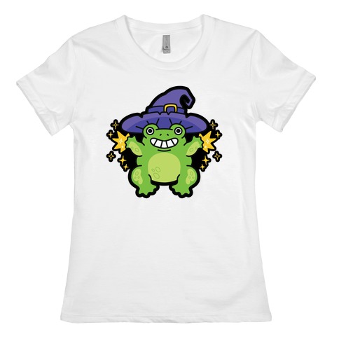 Magical Frog Witch Womens T-Shirt