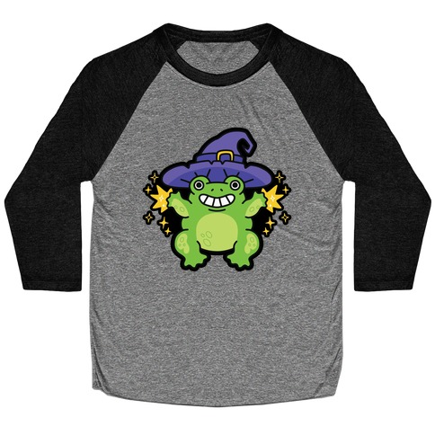 Magical Frog Witch Baseball Tee