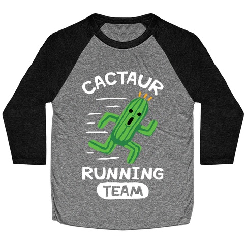 Cactaur Running Team Baseball Tee