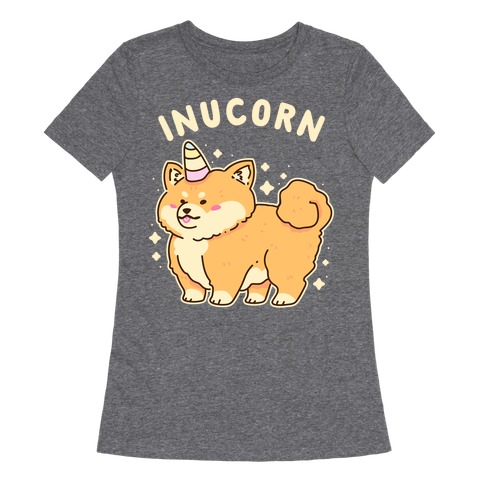 Inucorn (Kawaii Shiba Inu Unicorn) Womens T-Shirt