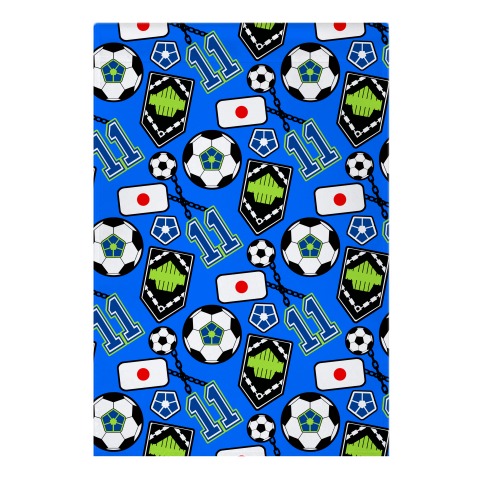 Football Anime Pattern Garden Flag