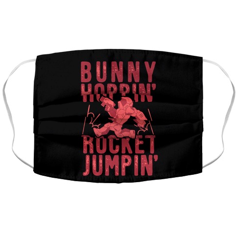 Bunny Hoppin' & Rocket Jumpin' Accordion Face Mask