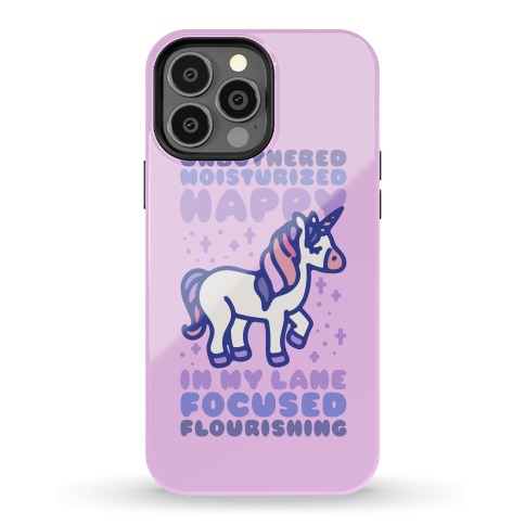 Unbothered Moisturized Happy Unicorn Phone Case