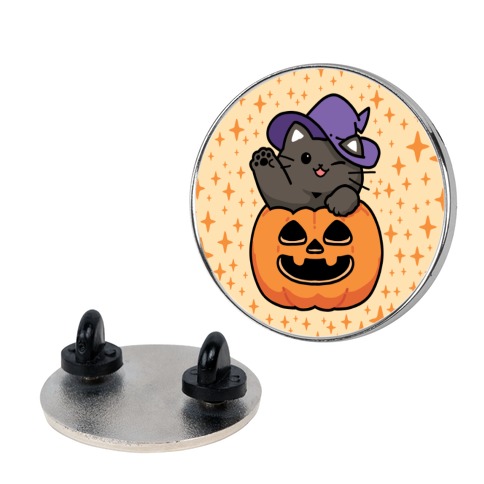 Cute Halloween Cat Pin
