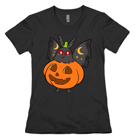 Mothman Pumpkin Womens T-Shirt