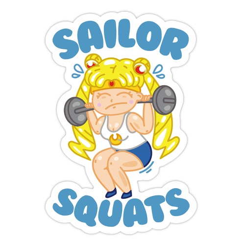 Sailor Squats Die Cut Sticker