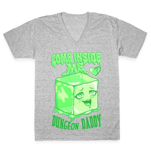 Come Inside Me Dungeon Daddy Gelatinous Cube V-Neck Tee Shirt