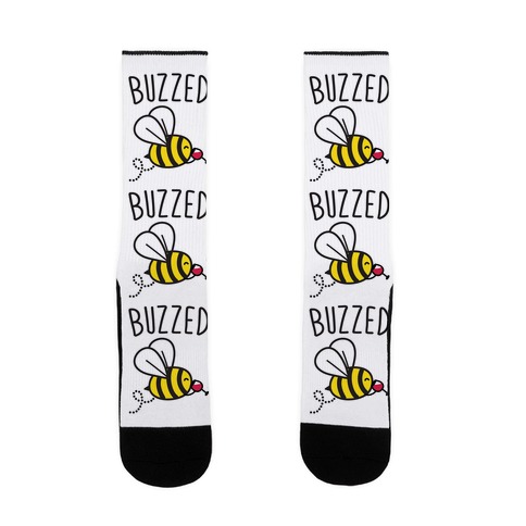 Buzzed Wine Bee Sock