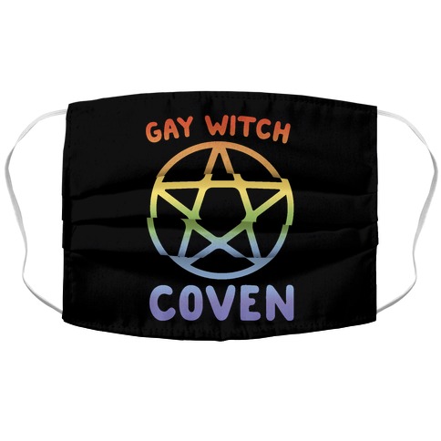 Gay Witch Coven Accordion Face Mask