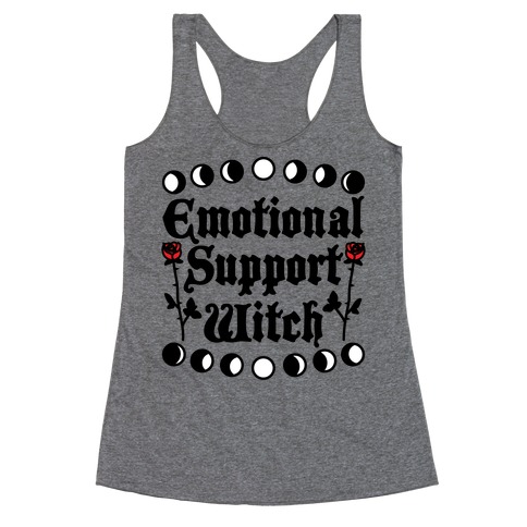 Emotional Support Witch Racerback Tank Top