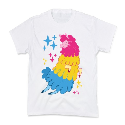 Pansexual Llama Kids T-Shirt