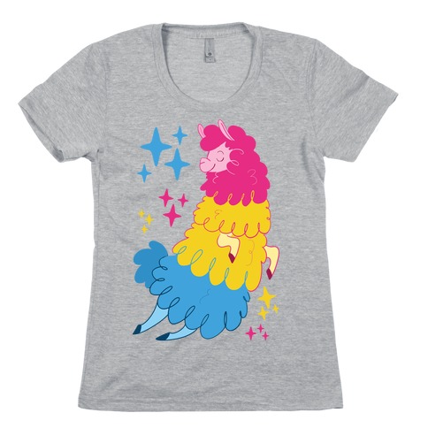 Pansexual Llama Womens T-Shirt