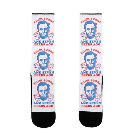 Four Score and Seven Beers Ago Sock