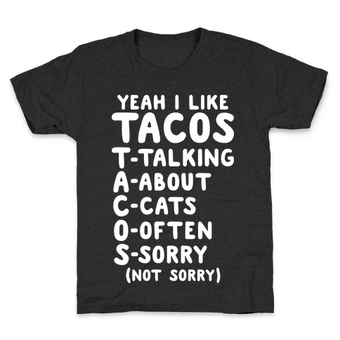 Tacos Acronym Kids T-Shirt
