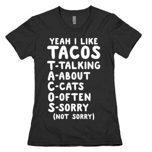 Tacos Acronym Womens T-Shirt