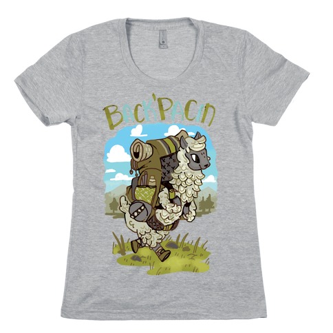 Back'Pacin Alpaca Womens T-Shirt