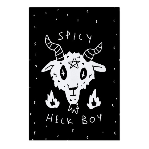 Spicy Heck Boy Satan Garden Flag