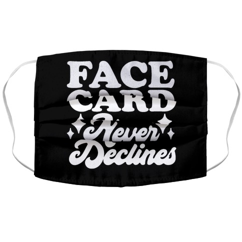 Face Card Never Declines Accordion Face Mask