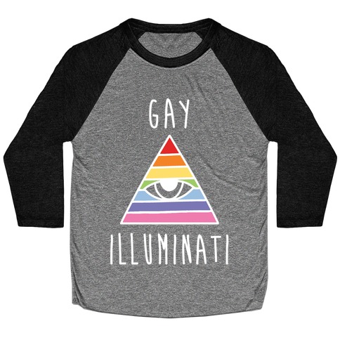 Gay Illuminati Baseball Tee